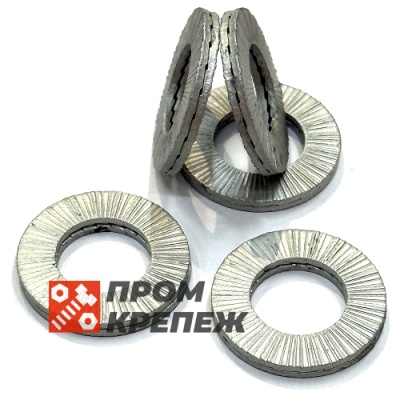 Шайба увеличенная М6 DIN 25201 Nord-Lock SP оцинкованная сталь